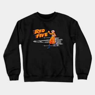 Red five Crewneck Sweatshirt